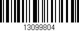 Código de barras (EAN, GTIN, SKU, ISBN): '13099804'