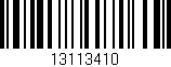 Código de barras (EAN, GTIN, SKU, ISBN): '13113410'