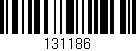 Código de barras (EAN, GTIN, SKU, ISBN): '131186'