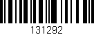 Código de barras (EAN, GTIN, SKU, ISBN): '131292'
