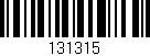 Código de barras (EAN, GTIN, SKU, ISBN): '131315'