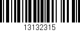Código de barras (EAN, GTIN, SKU, ISBN): '13132315'