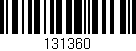 Código de barras (EAN, GTIN, SKU, ISBN): '131360'