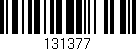 Código de barras (EAN, GTIN, SKU, ISBN): '131377'