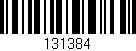 Código de barras (EAN, GTIN, SKU, ISBN): '131384'