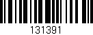 Código de barras (EAN, GTIN, SKU, ISBN): '131391'