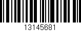 Código de barras (EAN, GTIN, SKU, ISBN): '13145681'