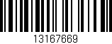 Código de barras (EAN, GTIN, SKU, ISBN): '13167669'