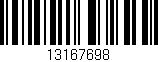Código de barras (EAN, GTIN, SKU, ISBN): '13167698'