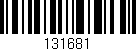 Código de barras (EAN, GTIN, SKU, ISBN): '131681'