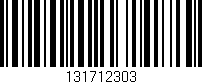 Código de barras (EAN, GTIN, SKU, ISBN): '131712303'