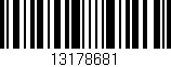Código de barras (EAN, GTIN, SKU, ISBN): '13178681'