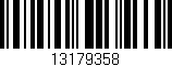 Código de barras (EAN, GTIN, SKU, ISBN): '13179358'