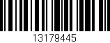 Código de barras (EAN, GTIN, SKU, ISBN): '13179445'