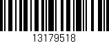 Código de barras (EAN, GTIN, SKU, ISBN): '13179518'