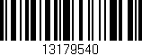 Código de barras (EAN, GTIN, SKU, ISBN): '13179540'