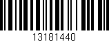 Código de barras (EAN, GTIN, SKU, ISBN): '13181440'
