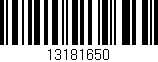 Código de barras (EAN, GTIN, SKU, ISBN): '13181650'
