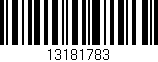 Código de barras (EAN, GTIN, SKU, ISBN): '13181783'