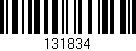 Código de barras (EAN, GTIN, SKU, ISBN): '131834'