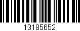 Código de barras (EAN, GTIN, SKU, ISBN): '13185652'