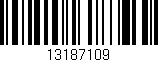 Código de barras (EAN, GTIN, SKU, ISBN): '13187109'