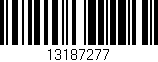 Código de barras (EAN, GTIN, SKU, ISBN): '13187277'