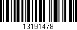 Código de barras (EAN, GTIN, SKU, ISBN): '13191478'