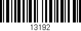 Código de barras (EAN, GTIN, SKU, ISBN): '13192'