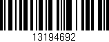 Código de barras (EAN, GTIN, SKU, ISBN): '13194692'