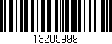 Código de barras (EAN, GTIN, SKU, ISBN): '13205999'