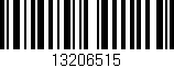 Código de barras (EAN, GTIN, SKU, ISBN): '13206515'