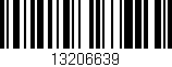 Código de barras (EAN, GTIN, SKU, ISBN): '13206639'