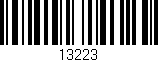 Código de barras (EAN, GTIN, SKU, ISBN): '13223'