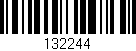 Código de barras (EAN, GTIN, SKU, ISBN): '132244'