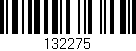 Código de barras (EAN, GTIN, SKU, ISBN): '132275'