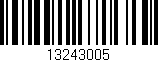 Código de barras (EAN, GTIN, SKU, ISBN): '13243005'