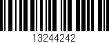 Código de barras (EAN, GTIN, SKU, ISBN): '13244242'
