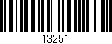 Código de barras (EAN, GTIN, SKU, ISBN): '13251'