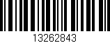 Código de barras (EAN, GTIN, SKU, ISBN): '13262843'