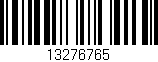 Código de barras (EAN, GTIN, SKU, ISBN): '13276765'