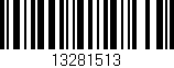 Código de barras (EAN, GTIN, SKU, ISBN): '13281513'