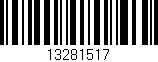 Código de barras (EAN, GTIN, SKU, ISBN): '13281517'