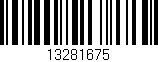 Código de barras (EAN, GTIN, SKU, ISBN): '13281675'