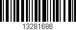 Código de barras (EAN, GTIN, SKU, ISBN): '13281686'