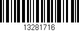 Código de barras (EAN, GTIN, SKU, ISBN): '13281716'