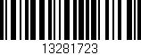 Código de barras (EAN, GTIN, SKU, ISBN): '13281723'