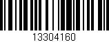 Código de barras (EAN, GTIN, SKU, ISBN): '13304160'