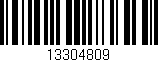Código de barras (EAN, GTIN, SKU, ISBN): '13304809'