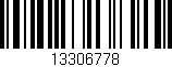 Código de barras (EAN, GTIN, SKU, ISBN): '13306778'